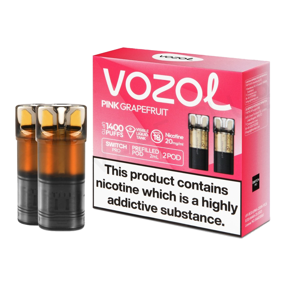 VOZOL Switch 700 Pod - Pink Grapefruit  Cartouches Pré-Remplies  xvape.ma Maroc.