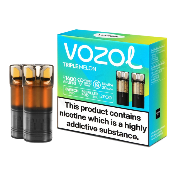 VOZOL Switch 700 Pod - Triple Melon  Cartouches Pré-Remplies  xvape.ma Maroc.
