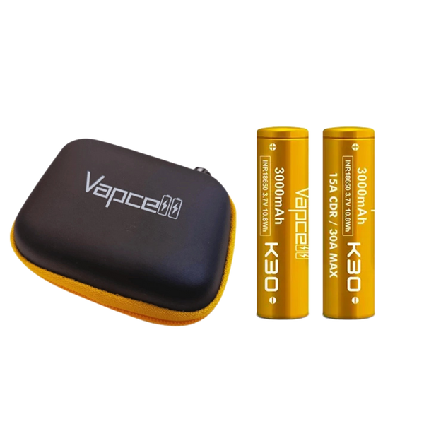 Vapcell K30 INR18650 3000mAh 30A Batterie (Pack de 2) Vapcell K30 INR18650 3000mAh 30A Batterie (Pack de 2)