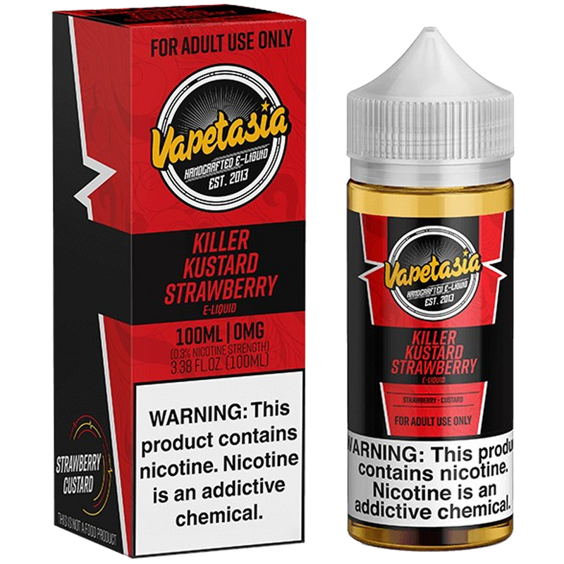 Vapetasia Killer Kustard Strawberry 100ml  E-liquide premium  xvape.ma Maroc.