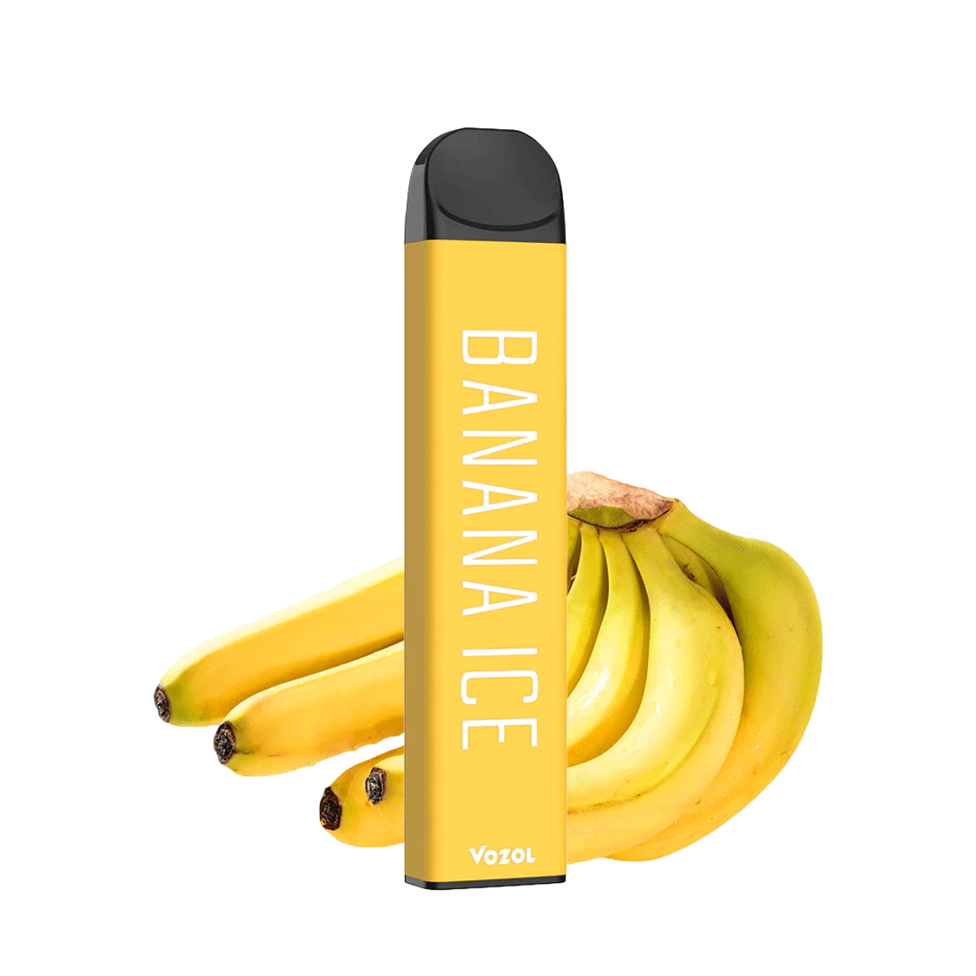 Vozol 1200 BANANA ICE  Jetable  xvape.ma Maroc.