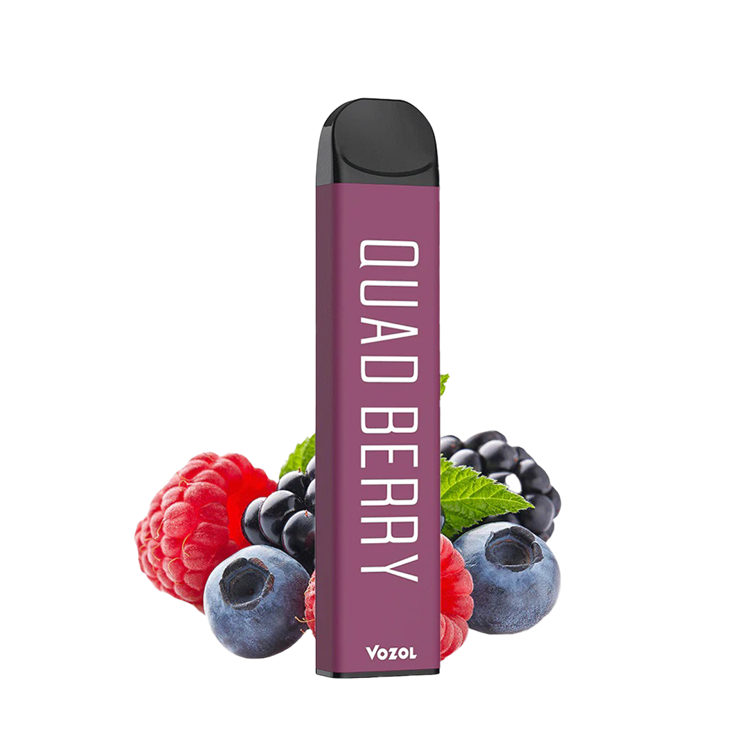 Vozol 1200 QUAD BERRY  Jetable  xvape.ma Maroc.
