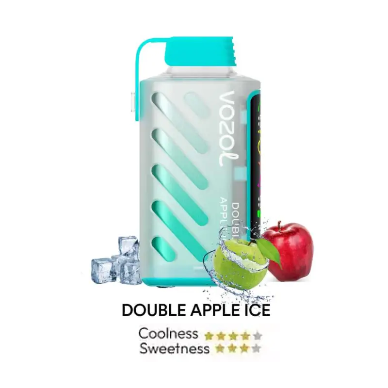Vozol Gear 20000 Puffs - Double Apple Ice -  5%  Jetable  xvape.ma Maroc.