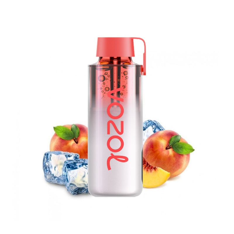 Vozol Neon 10000 Puffs -  Peach Ice - 5%  Jetable  xvape.ma Maroc.
