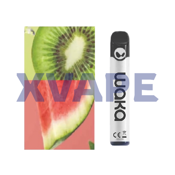 WAKA solo 2 2500 puffs - Watermelon Kiwi  Jetable  xvape.ma Maroc.