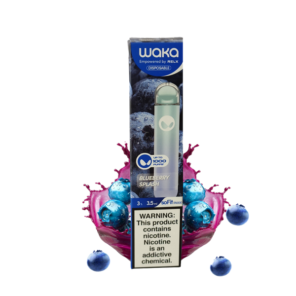 Waka - Blueberry Splash - 1000 Taffs 3%