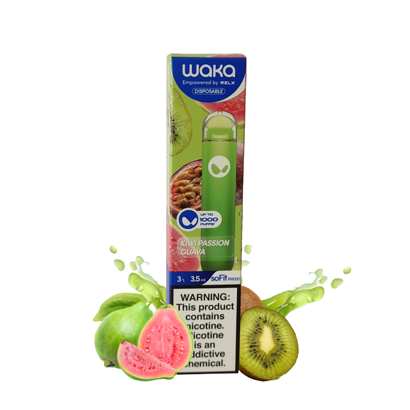 Waka - Kiwi Passion Guava - 1000 Taffs 3%