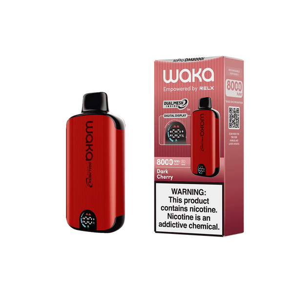 Waka - soPro DM8000i - Dark Cherry 5%  Jetable  xvape.ma Maroc.