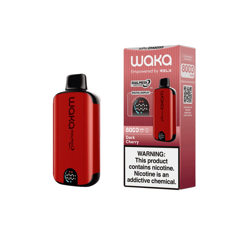 Waka - soPro DM8000i - Dark Cherry 5%  Jetable  xvape.ma Maroc.