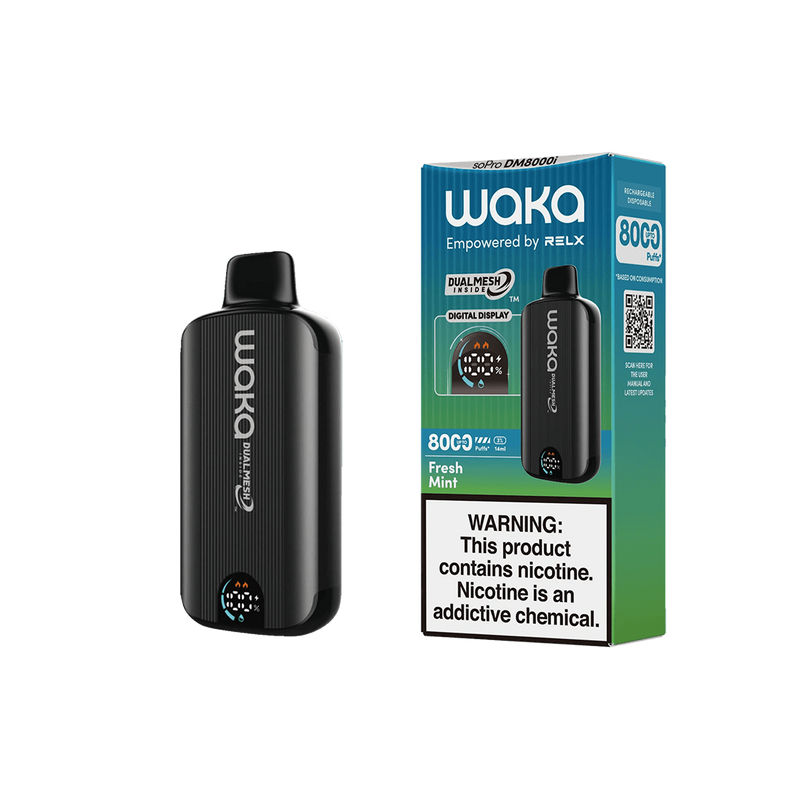 Waka - soPro DM8000i - Fresh mint 5%  Jetable  xvape.ma Maroc.