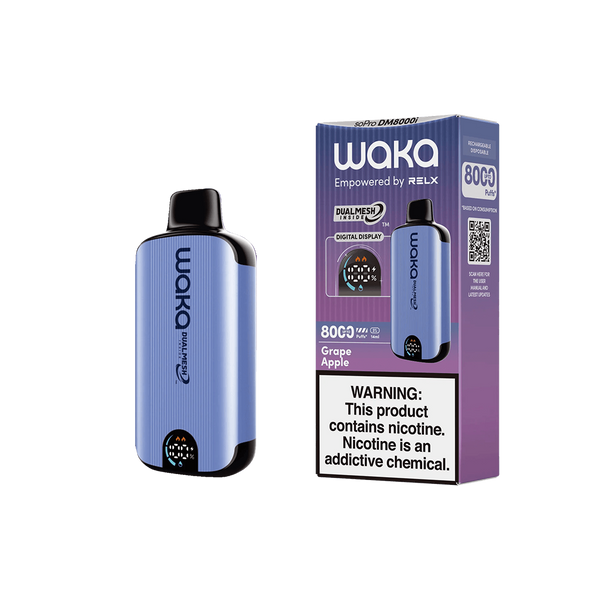 Waka - soPro DM8000i - Grape Apple 5%  Jetable  xvape.ma Maroc.