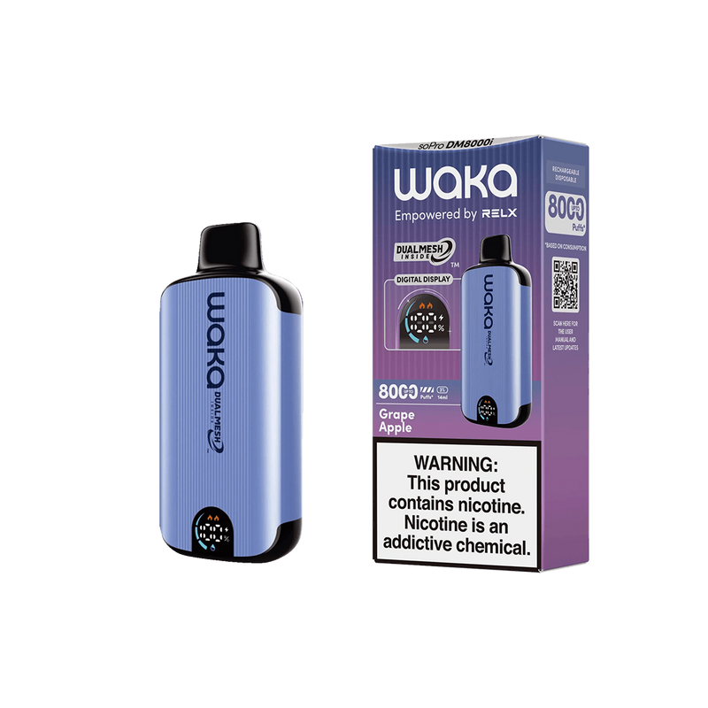 Waka - soPro DM8000i - Grape Apple 5%  Jetable  xvape.ma Maroc.