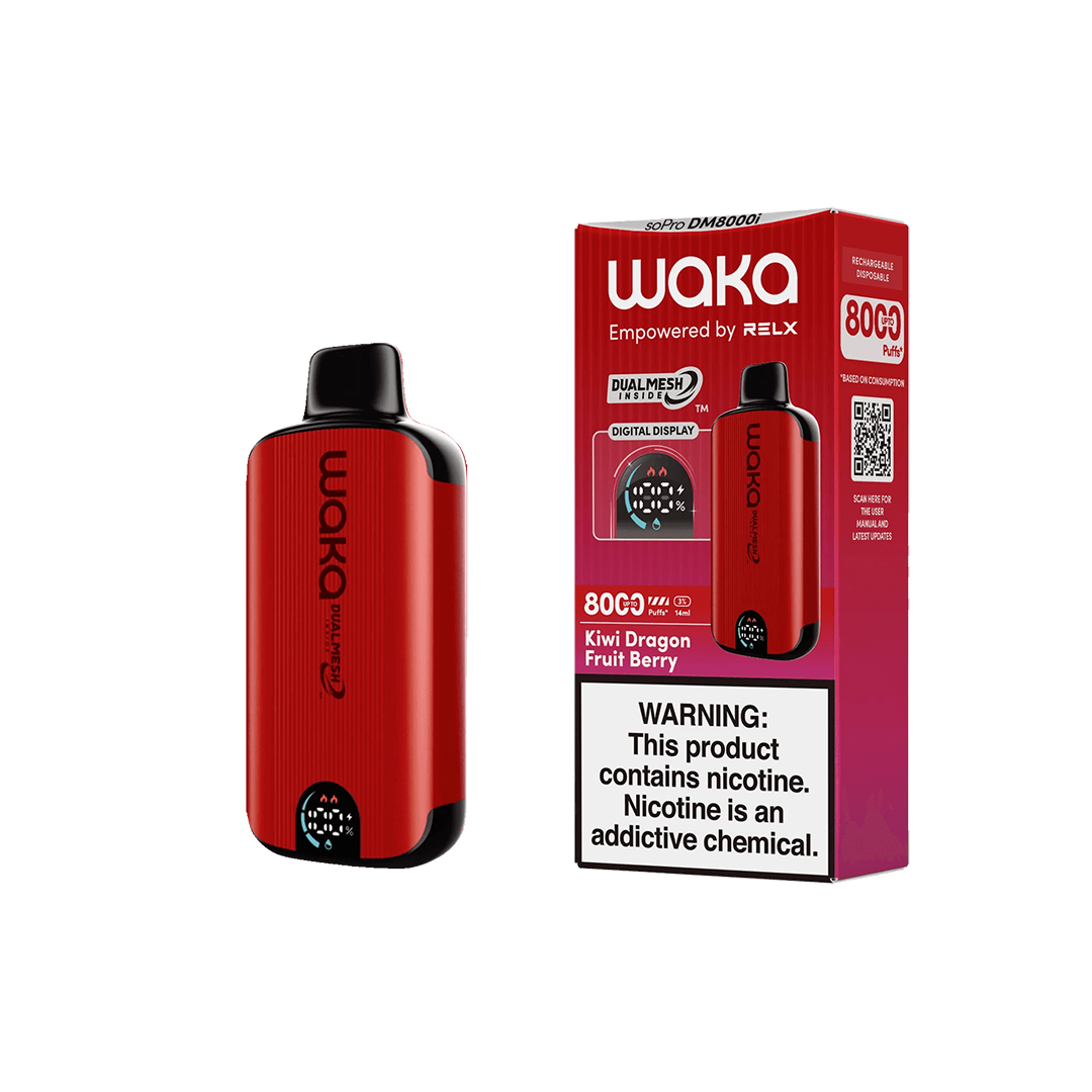Waka - soPro DM8000i - Kiwi Dragon Fruit Berry 5%  Jetable  xvape.ma Maroc.