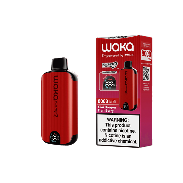 Waka - soPro DM8000i - Kiwi Dragon Fruit Berry 5%  Jetable  xvape.ma Maroc.