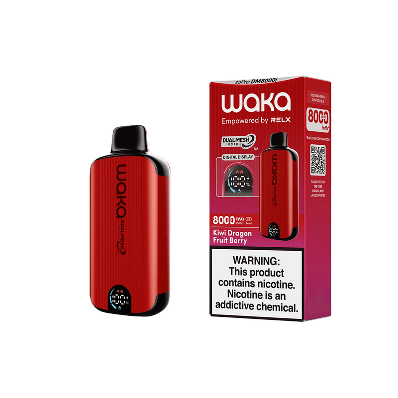 Waka - soPro DM8000i - Kiwi Dragon Fruit Berry 5%  Jetable  xvape.ma Maroc.