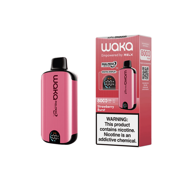 Waka - soPro DM8000i - Strawberry Burst 5%  Jetable  xvape.ma Maroc.