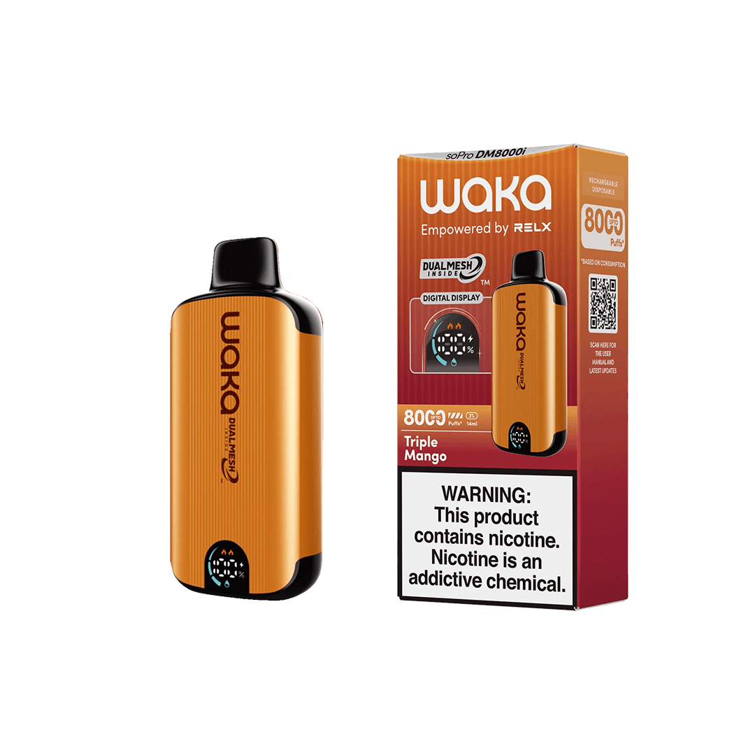 Waka - soPro DM8000i - Triple Mango 5%  Jetable  xvape.ma Maroc.