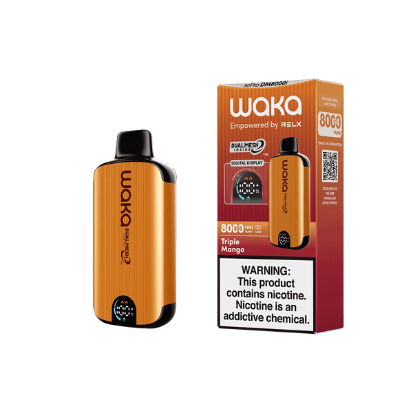 Waka - soPro DM8000i - Triple Mango 5%  Jetable  xvape.ma Maroc.