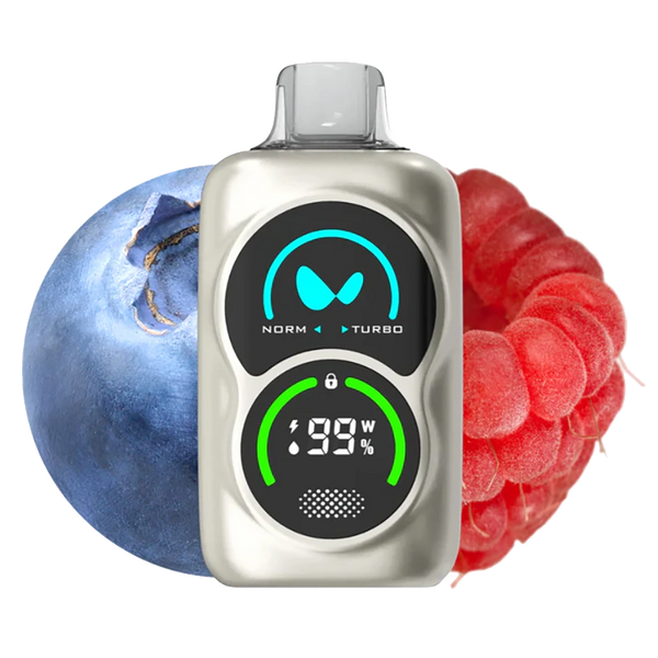 Waka - PA25000 Duo - Blueberry Raspberry - 5%  Jetable  xvape.ma Maroc.