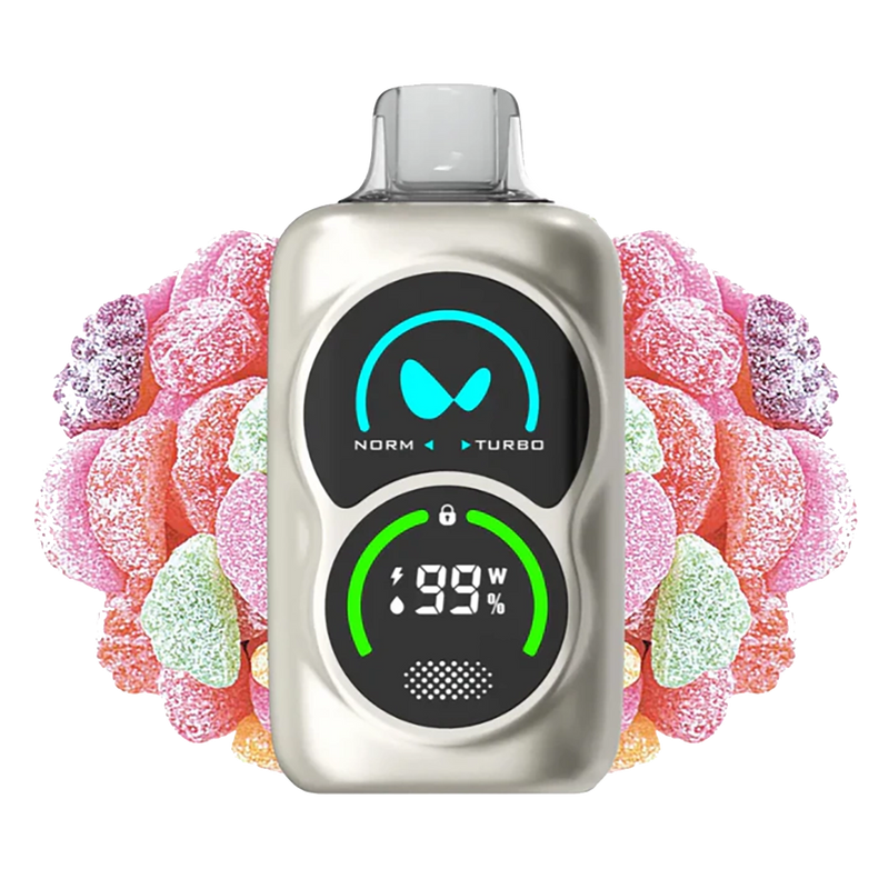 Waka - PA25000 Duo - Sour Fruit Gummy - 5%  Jetable  xvape.ma Maroc.