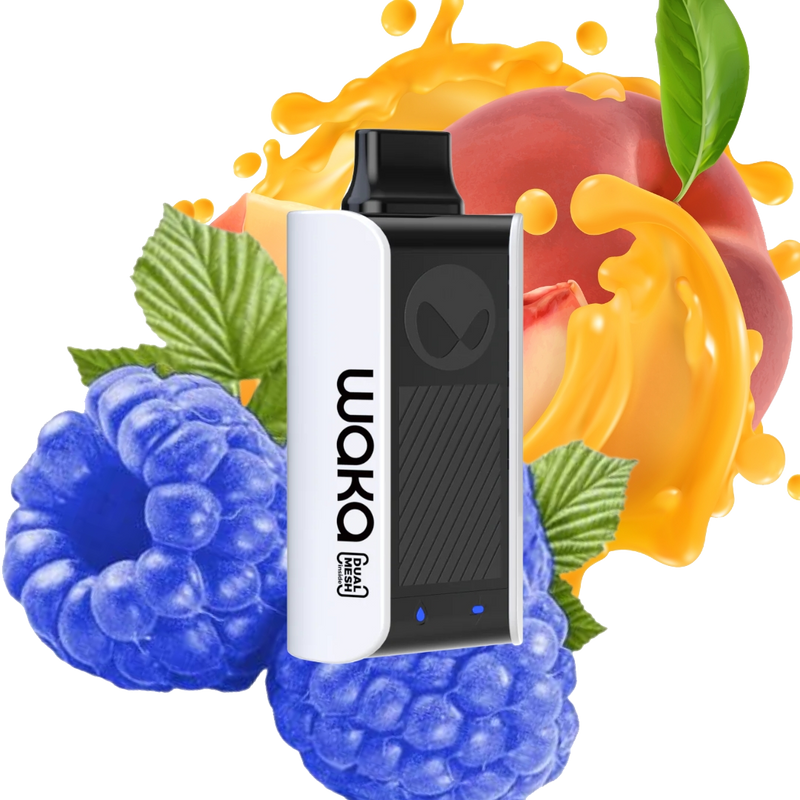 Waka - soPro 18000 - Peach Blue Raspberry 5%  Jetable  xvape.ma Maroc.