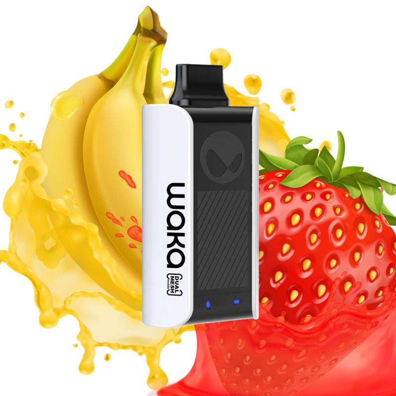 Waka - soPro 18000 - Strawberry Banana 5%  Jetable  xvape.ma Maroc.