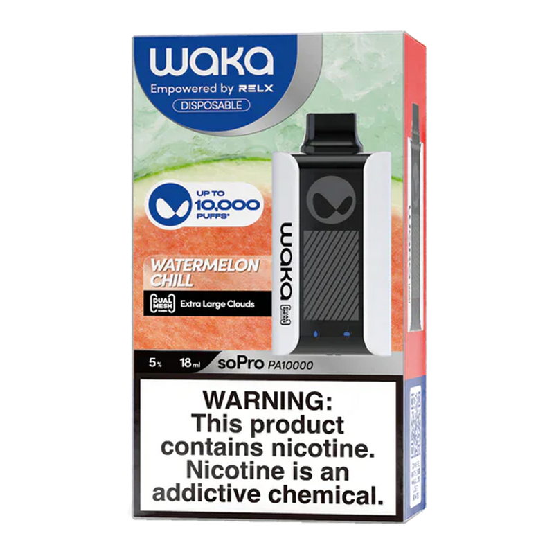 Waka 10K - Watermelon Chill 5%  Jetable  xvape.ma Maroc.