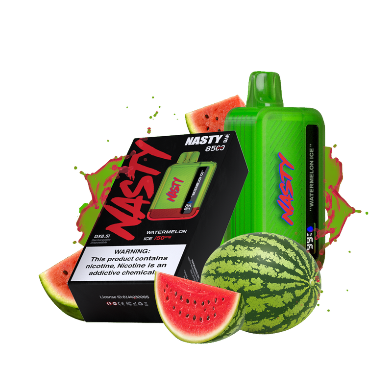 Nasty 8.5K - WATERMELON ICE 8500 puffs 2% / 5%  Jetable  xvape.ma Maroc.