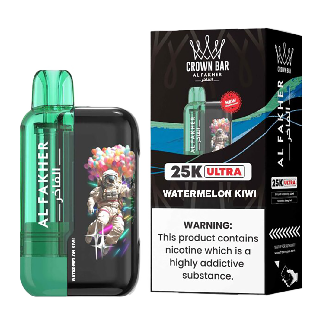 AL Fakher Crown Bar 25K puffs Ultra - Watermelon Kiwi - 5mg