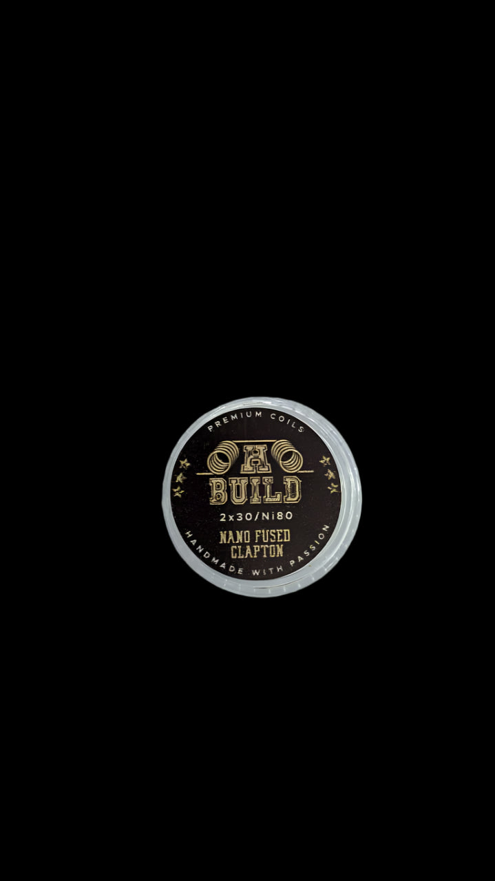 Fused Clapton MTL 0.8 Ohm Ni 80 - H-Build Coils 2pcs