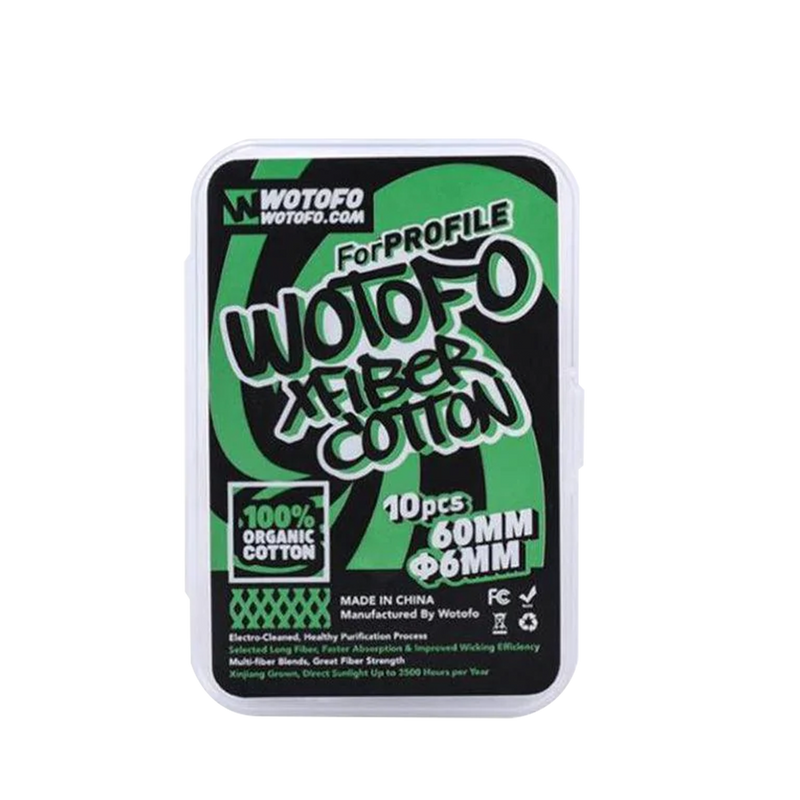 Wotofo XFiber Cotton for Profile 6mm  Coton  xvape.ma Maroc.