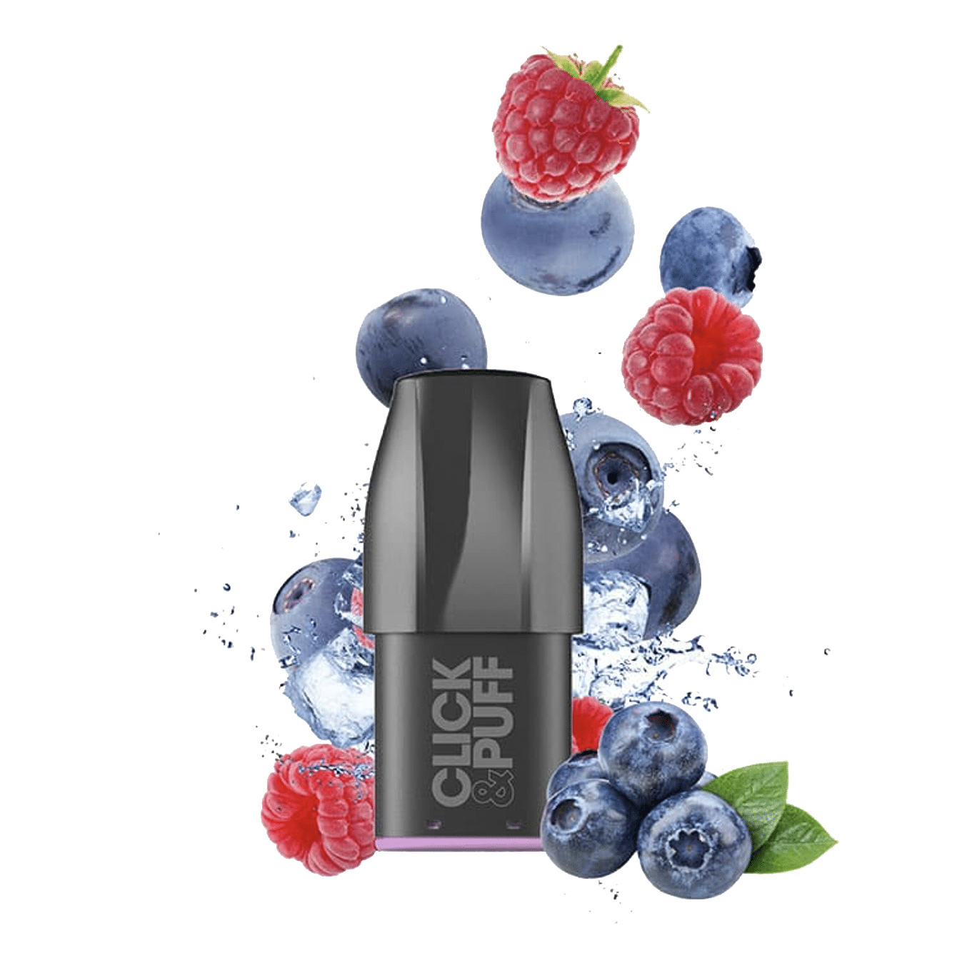 X-Bar Click & Puff Pod - Myrtille Framboise  Cartouches Pré-Remplies  xvape.ma Maroc.