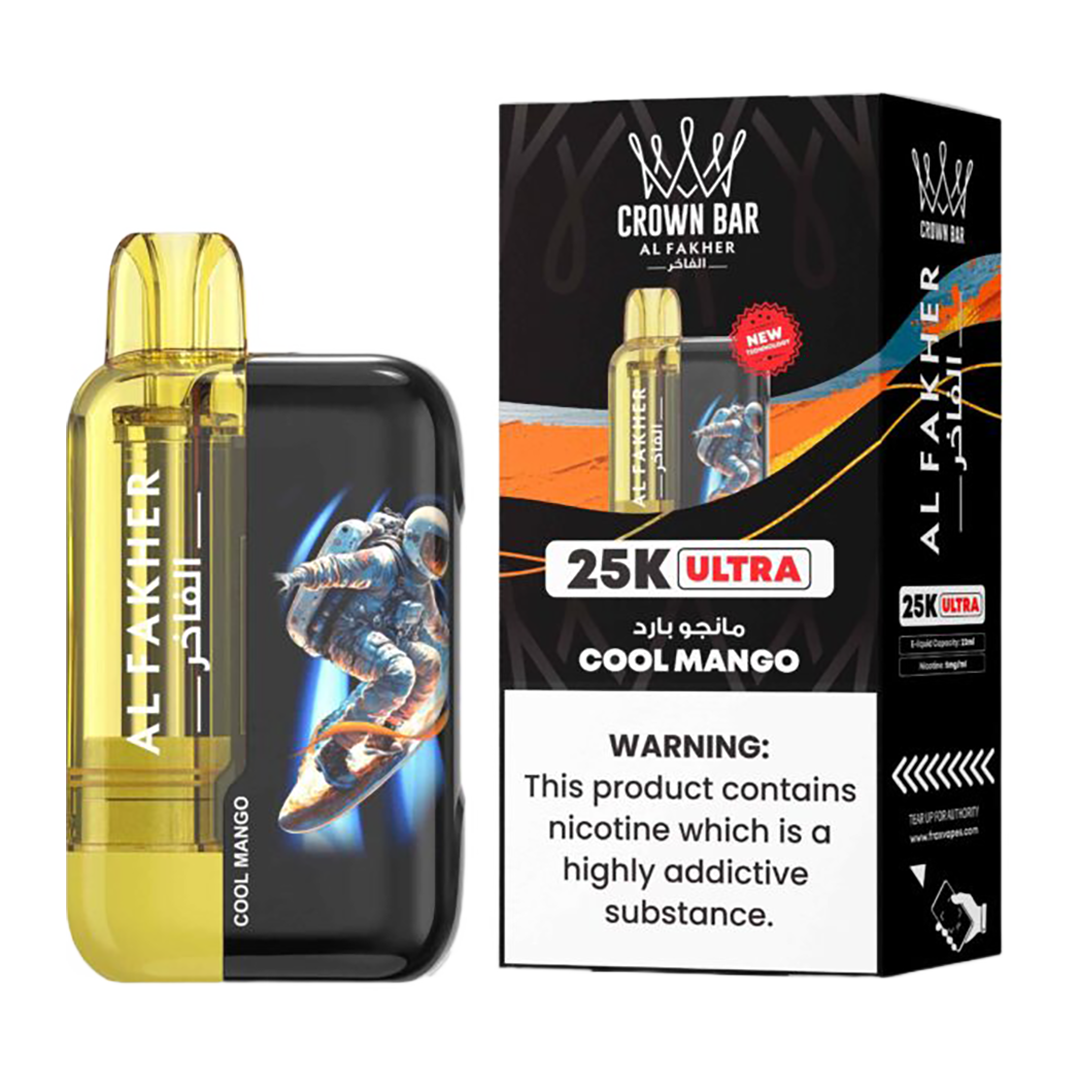 AL Fakher Crown Bar 25K puffs Ultra - Cool Mango - 5mg