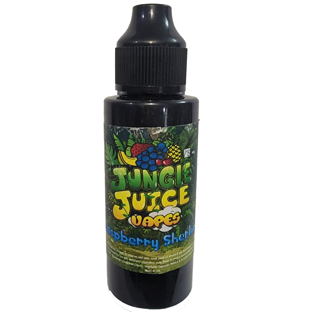 Jungle Juice Raspberry Sherbet 120ml - 18mg  E-liquide premium  xvape.ma Maroc.