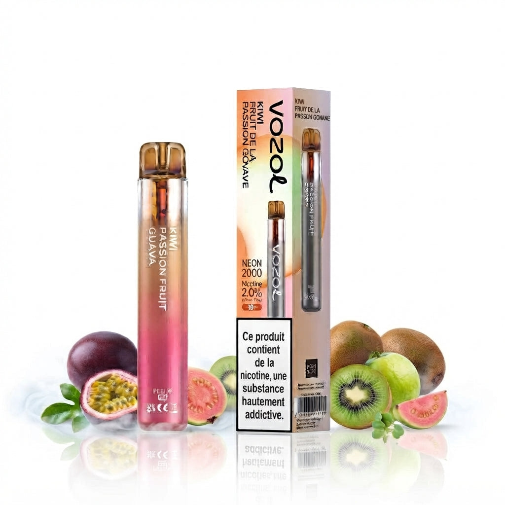 Vozol Neon 2000 Puffs - Kiwi Passion Fruit Guava - 2%
