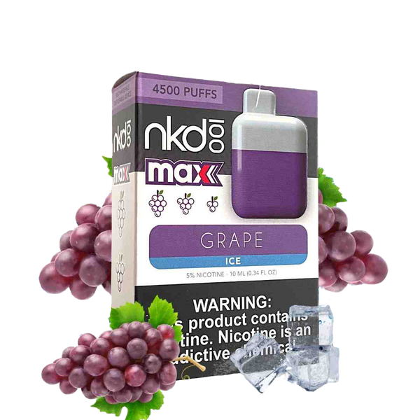 NKD 100 Max 4500 Tafs -  GRAPE ICE - E-cigarette Jetable 5%