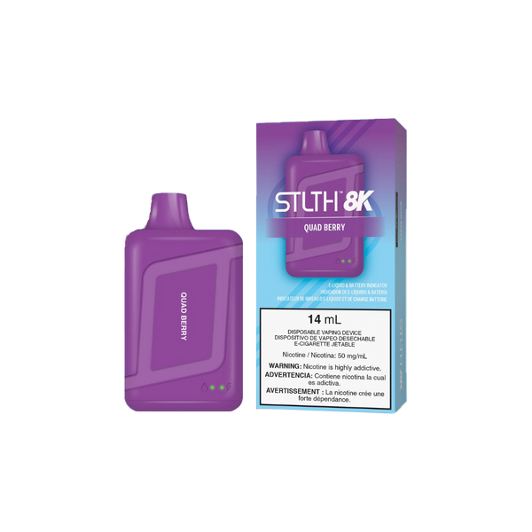 STLTH 8K - Quad Berry - 5%  Jetable  xvape.ma Maroc.