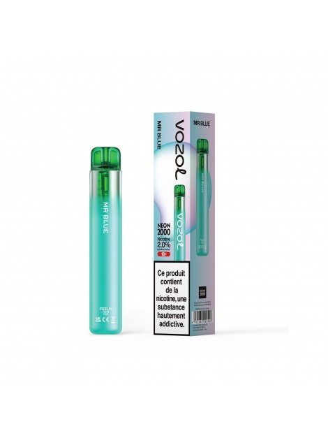 Vozol Neon 2000 Puffs - Mr Blue - 2%