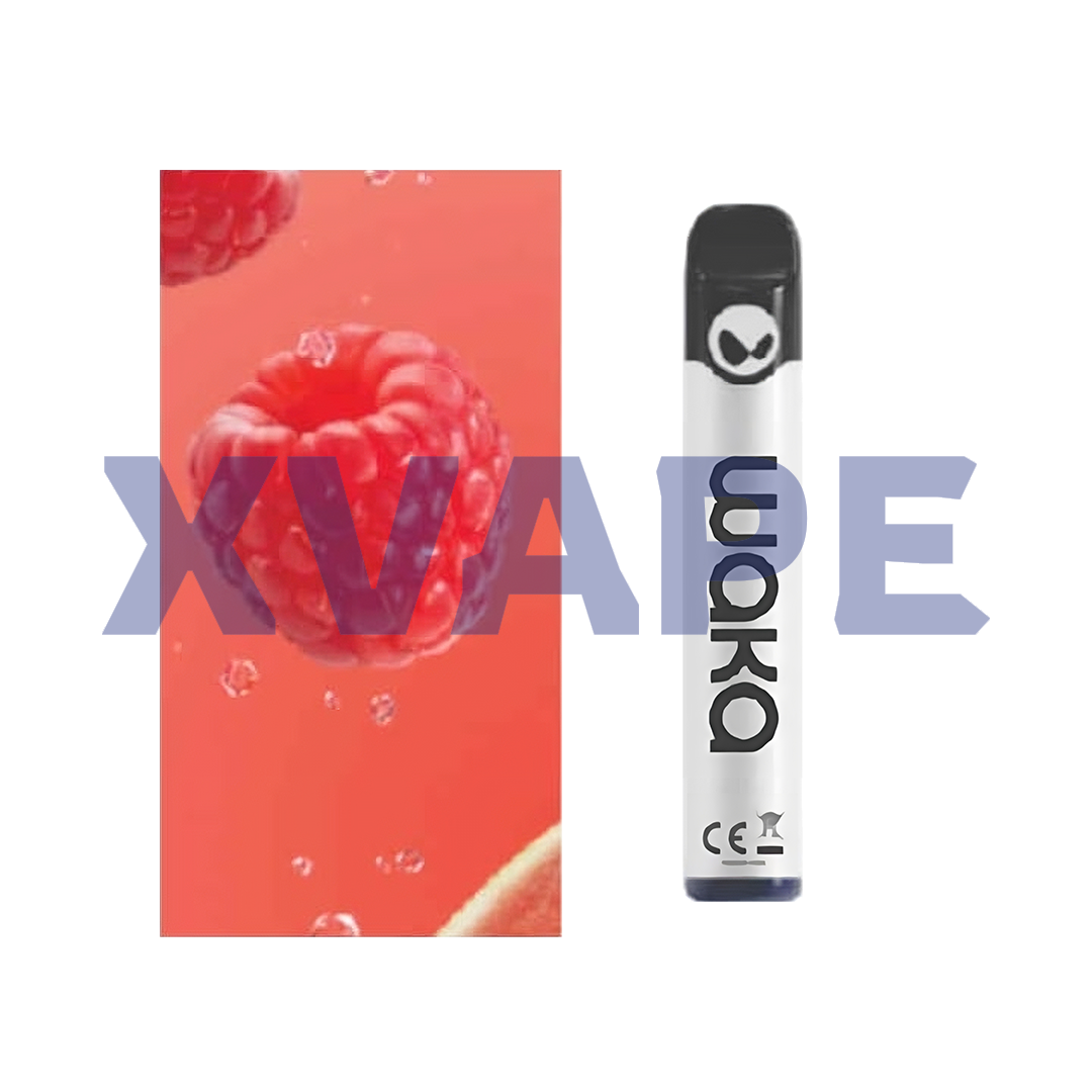 WAKA solo 2 3000 puffs - Peach Blue Raspberry 2%  Jetable  xvape.ma Maroc.