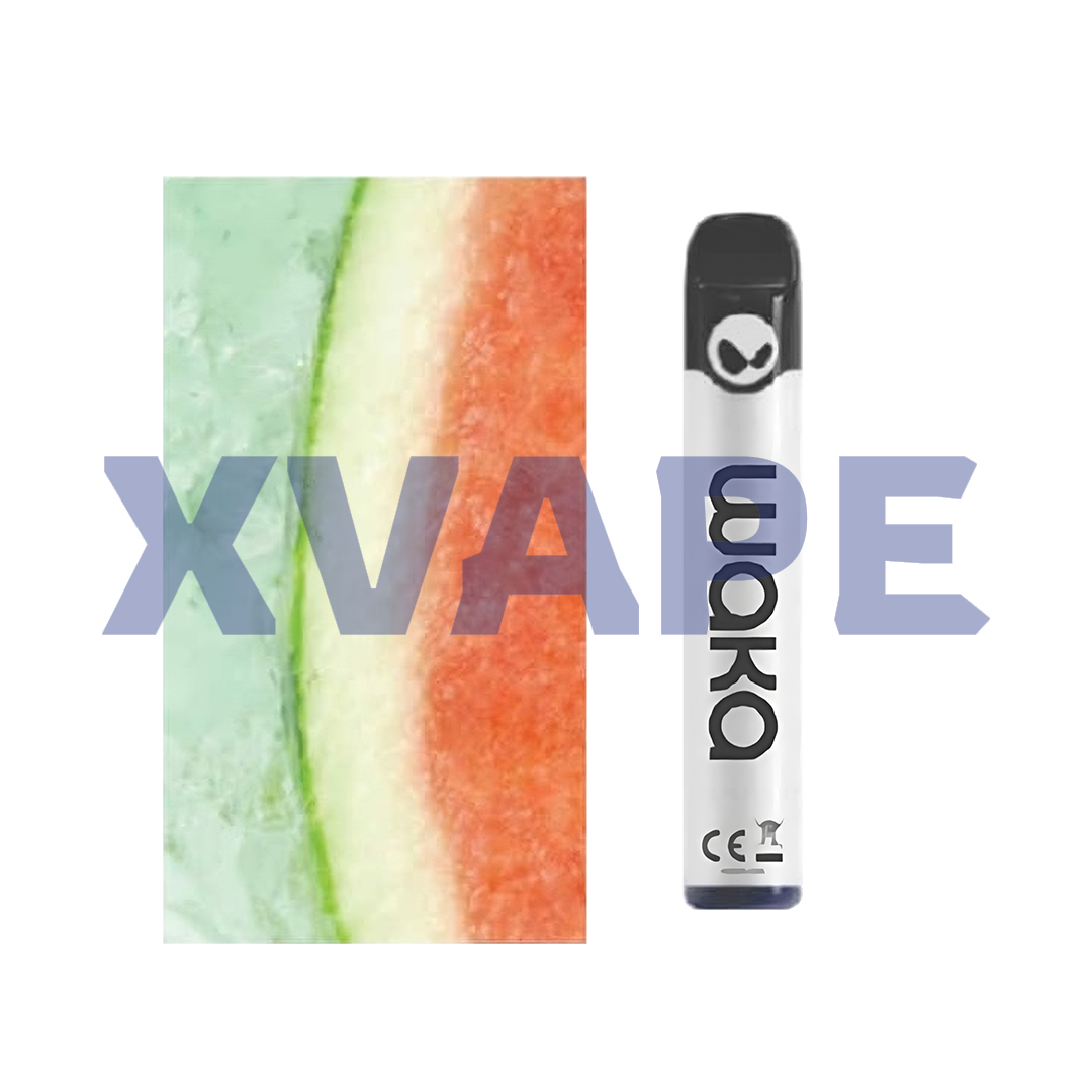 WAKA solo 2 2500 puffs - Watermelon Chill  Jetable  xvape.ma Maroc.