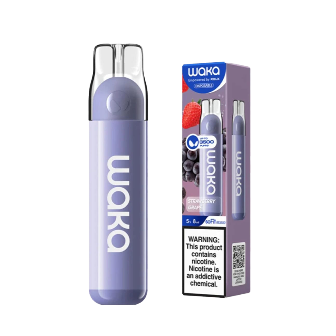 Waka - Strawberry Grape - 3500 Taffs 5%  Jetable  xvape.ma Maroc.